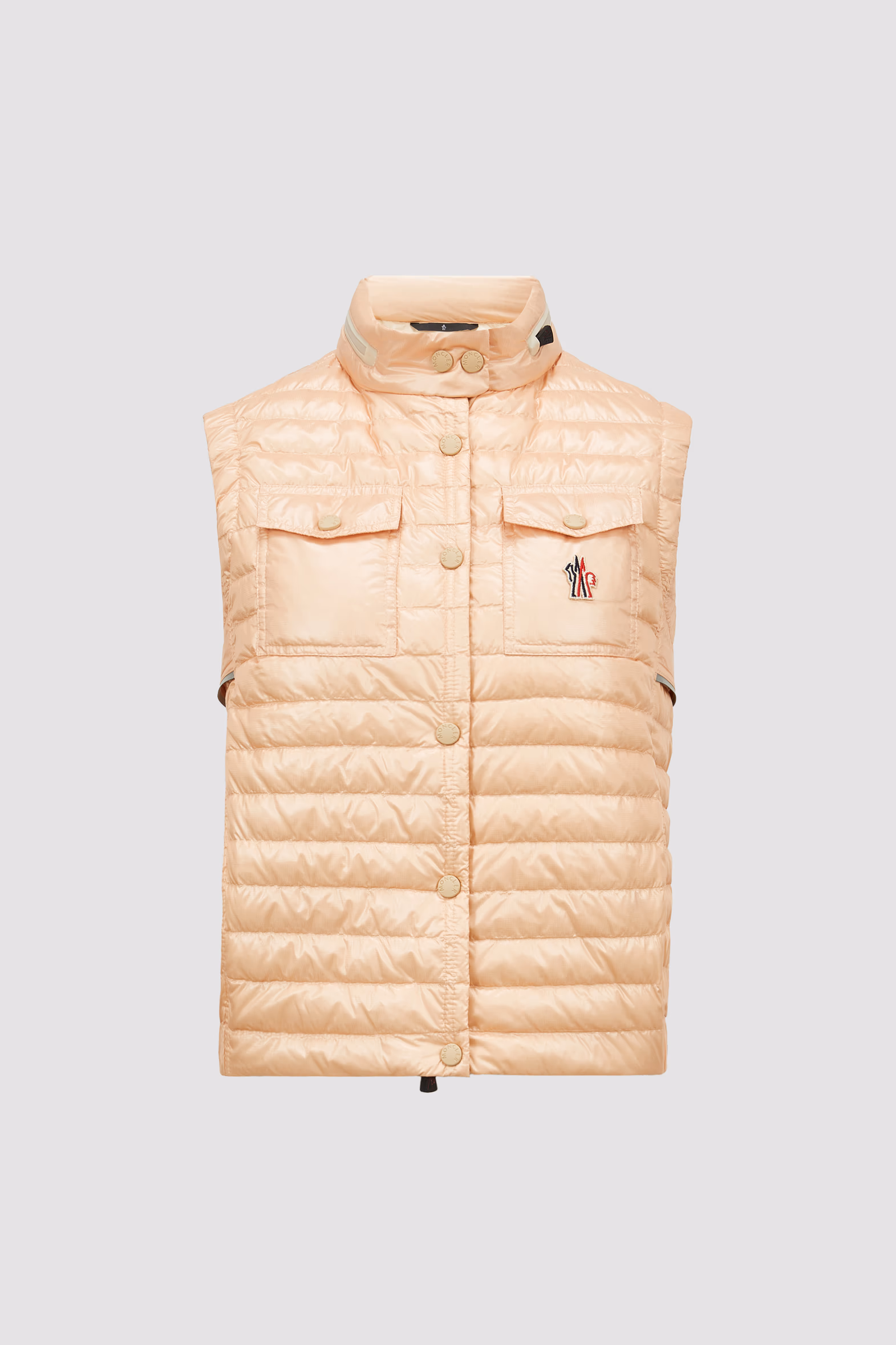 Gumiane Hooded Down Vest Women Pink Moncler 2